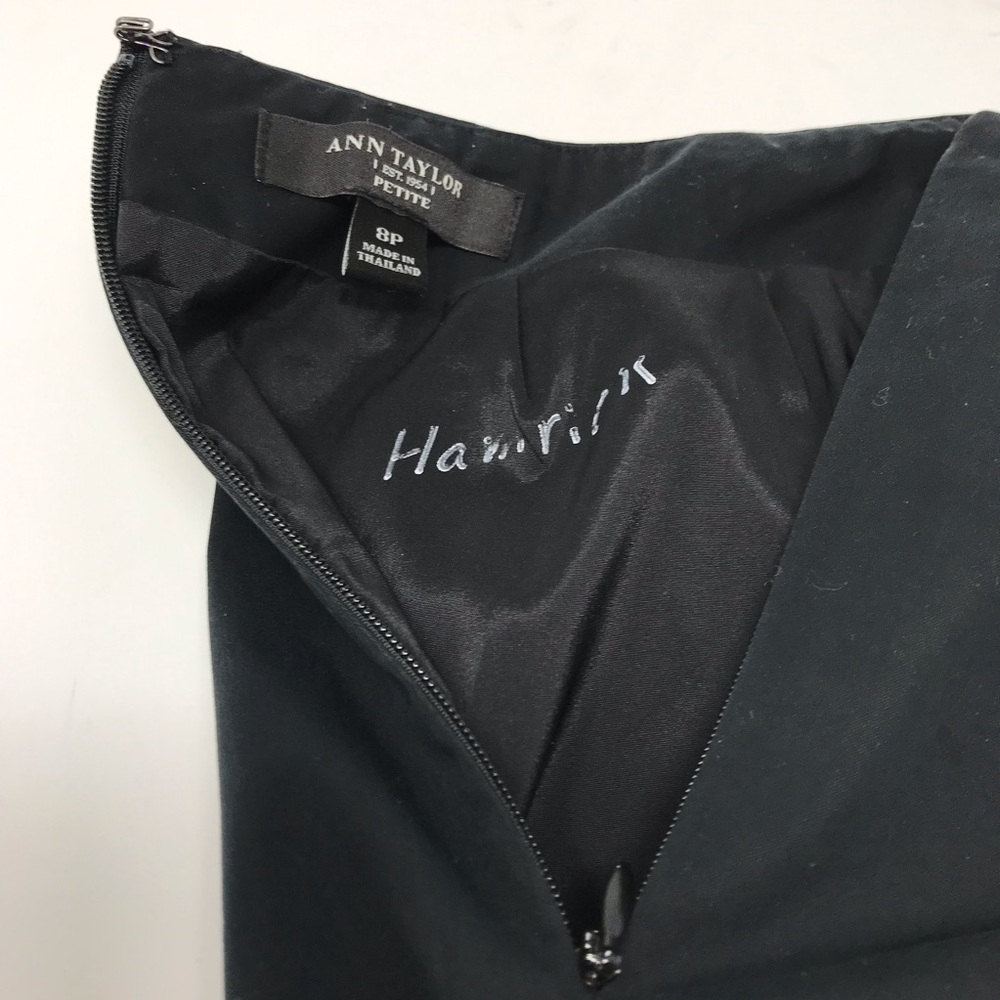 Ann Taylor Black Fully Lined Pencil Skirt Size 8P - Picture 8 of 8